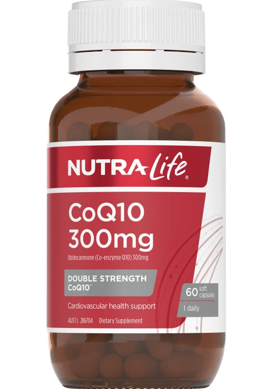 Nutra Life CoQ10 300mg 60c 纽乐辅酶Q10 300mg 60c【保质期2028/12】