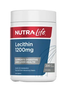 Nutra-Life Lecithin 1200mg 200s 纽乐高含量大豆卵磷脂 200粒【保质期2028/02】