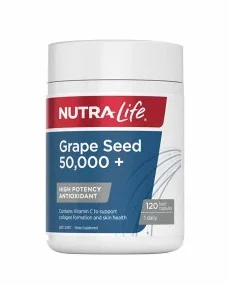 Nutra-Life Grape Seed 纽乐葡萄籽高含量50000mg 120粒【保质期2027/02】