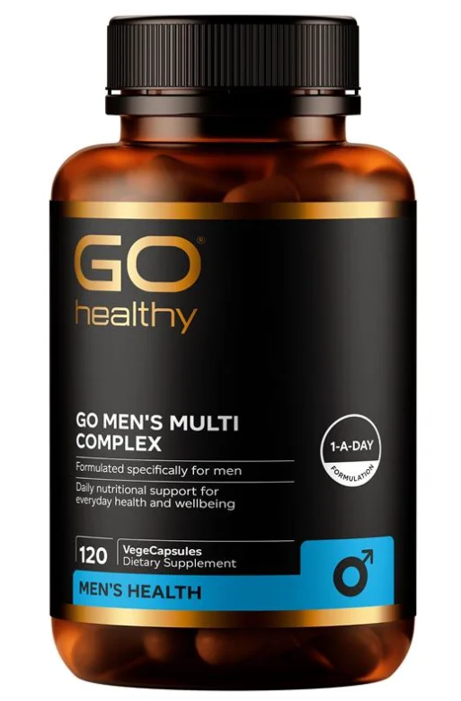 GO Healthy Go Mens Multi Advanced 120 Vege Capsules 高之源男性综合维生素 120粒 GO1679【保质期2029/01】