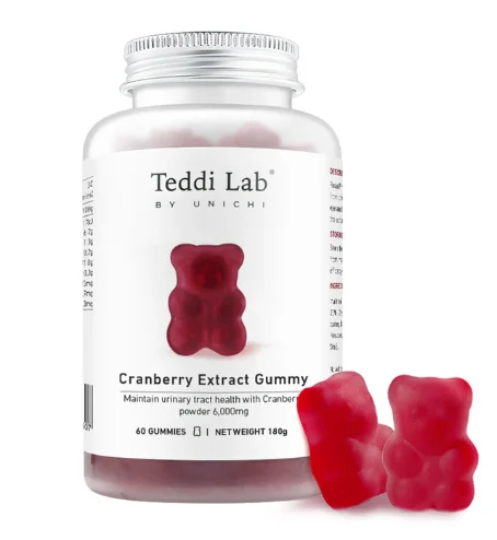Unichi Gummy Cranbery Extract 60s 蔓越莓软糖小熊软糖 60粒【保质期2027/11】