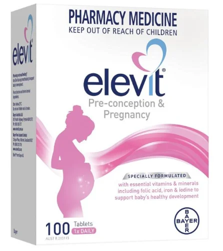 Elevit Pre-conception &amp; Pregnancy Multivitamin 100 Tabs 爱乐维备孕及孕期复合维生素 100片【保质期2028/05】