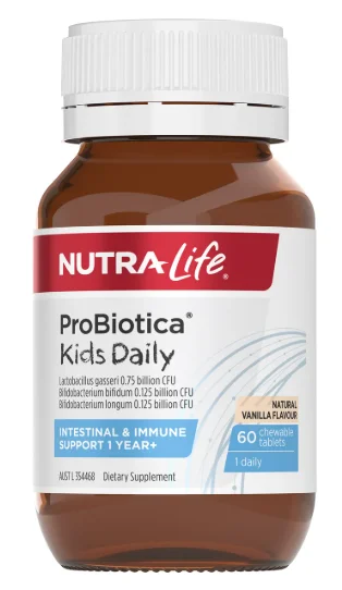 Nutra Life Probiotica Kids 纽乐益生菌儿童咀嚼片 60片【保质期2028/01】
