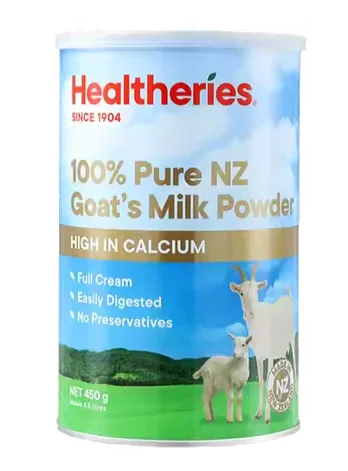 Healtheries 贺寿利 成人100%纯山羊奶粉 450g 补钙养胃  【保质期2029/04】