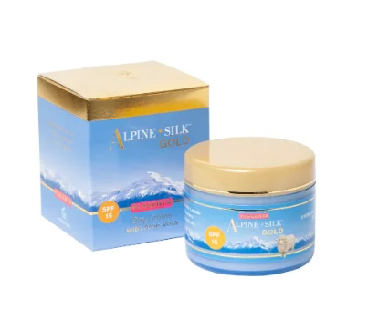 Alpine Silk Gold Placenta Day Creme with Aloe Vera 金装羊胎素 芦荟日霜 SPF15+ 100g【保质期2027/12】