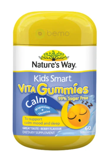 Nature's Way Kids Smart Vita Gummies Calm 佳思敏儿童镇定睡眠软糖 50粒【保质期2027/04】