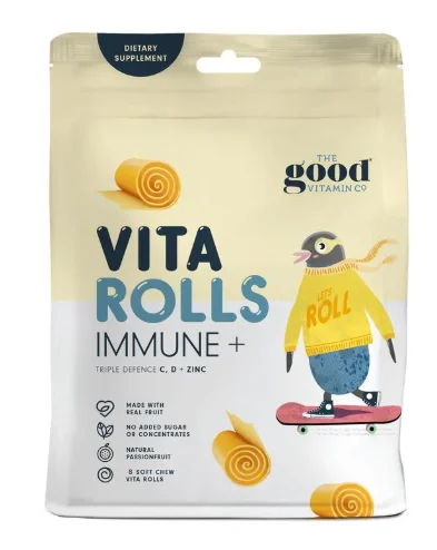 The Good Vitamin Co vita rolls immune+ 水果卷【免疫】一包8个【保质期2027/12】