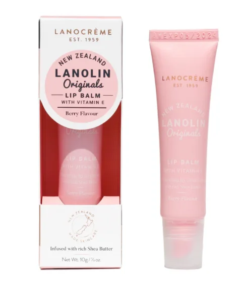 Lanocreme Lanolin Originals Lip Balm 兰侬乳木果油维E 护唇膏10g【保质期2028/11】