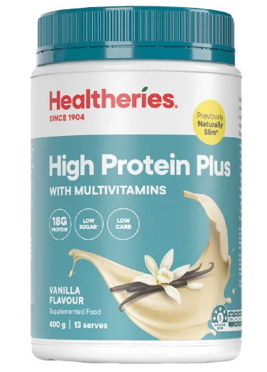 Healtheries High Protein Plus Vanilla 贺寿利 高蛋白加强型营养粉【香草味】 400g【保质期2027/03】