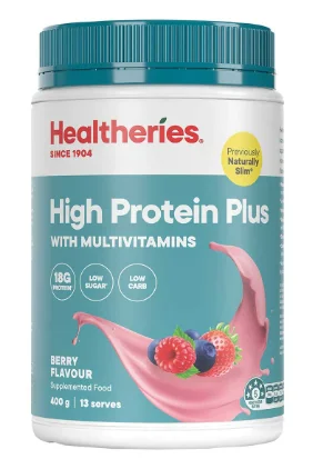 Healtheries High Protein Plus Berry 贺寿利高蛋白加强型营养粉【梅子味】 400g