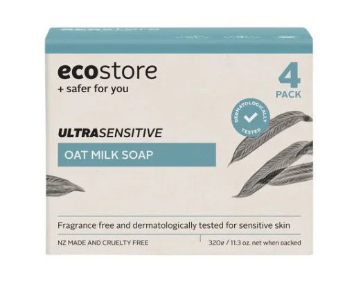 Ecostore Ultra Sensitive Oat Milk Soap 燕麦奶敏感肌香皂 4块装 320g