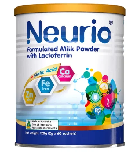 Neurio Smart Formulated Milk Powder with Lactoferrin+Sialic Acid 纽瑞优智慧版乳铁蛋白(黄金版)120g【保质期2027/10】