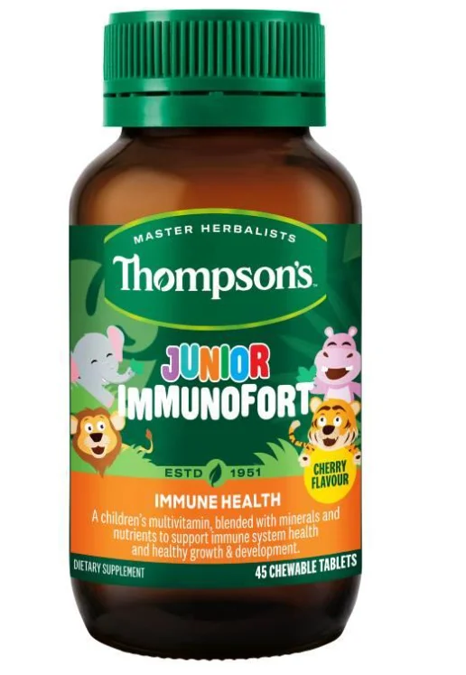 Thompsons Junior Immunofort 汤普森儿童免疫片 45片【保质期2028/04】
