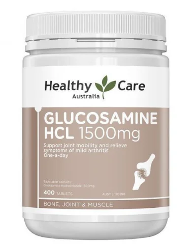 特价-Healthy Care Glucosamine 维骨力葡萄糖胺1500mg 400粒【保质期2026/08】