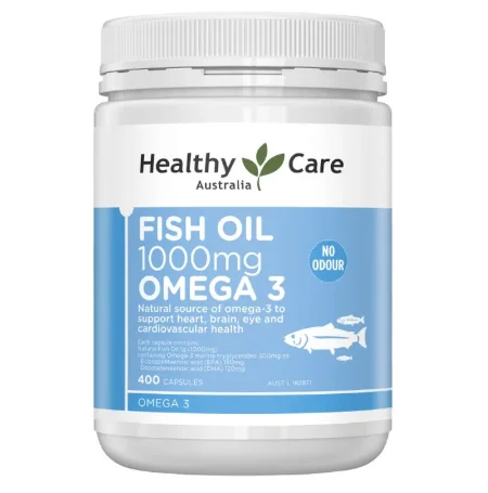 Healthy Care Fish Oil 深海鱼油 1000mg 400粒【保质期2028/11】