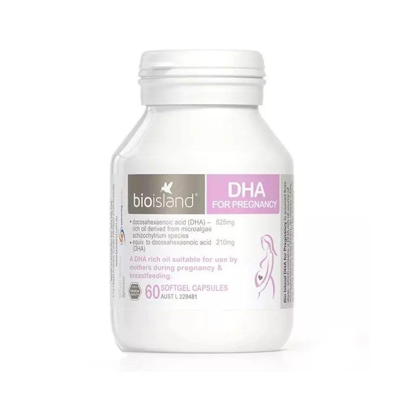 BioIsland 生物岛 孕妇DHA海藻油孕期哺乳期营养维生素 60粒  【保质期2028/06】