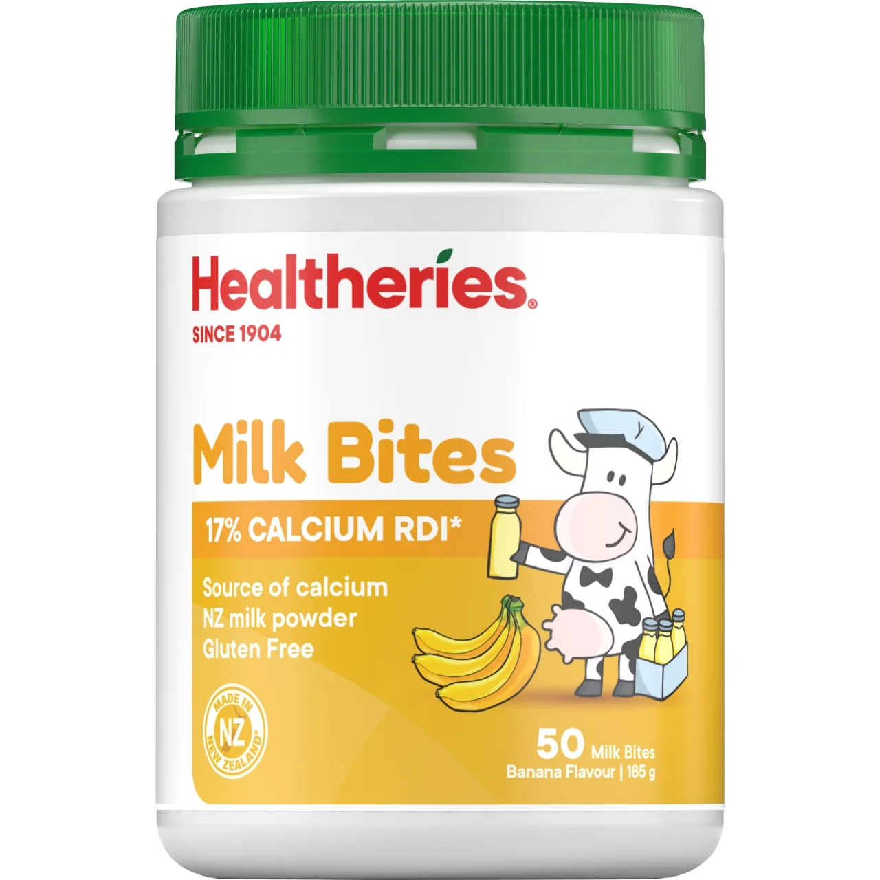 Healtheries Milk Bites 贺寿利奶片儿童【香蕉味】50片【保质期2028/11】