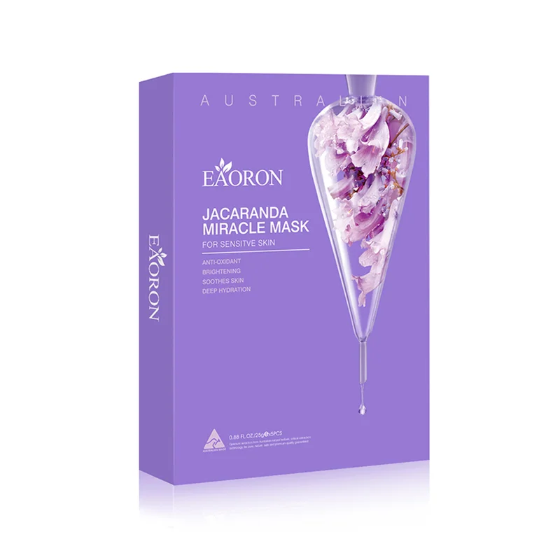 Eaoron Jacaranda Miracle Mask For Senstive Skin 水光针蓝花楹奇迹面膜(紫膜) 5p【保质期2028/08】