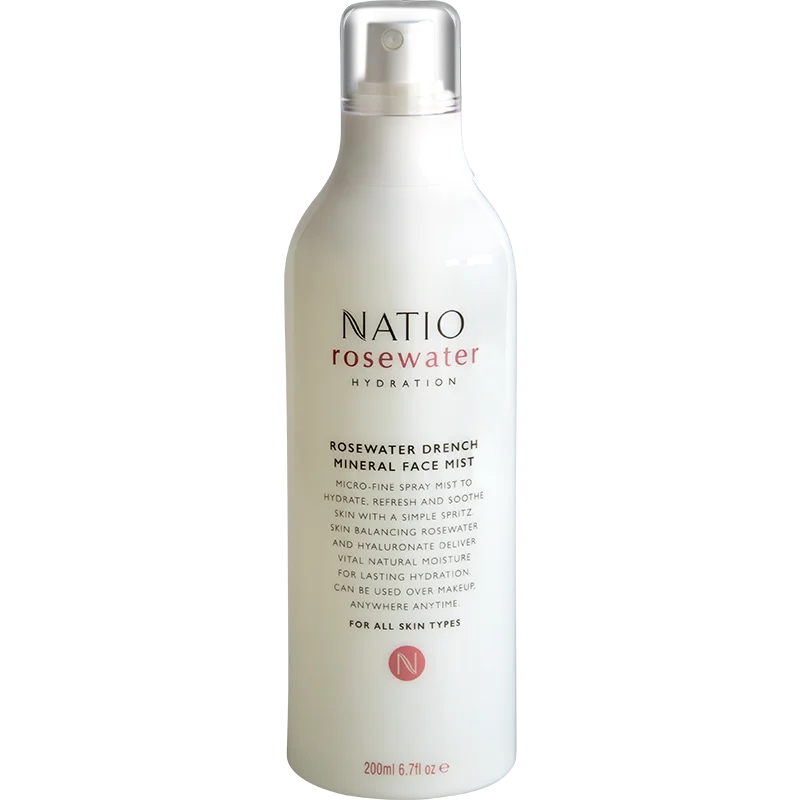 Natio 娜迪奥玫瑰系列保湿补水喷雾200ml 天然保湿补水 深入渗透皙白提亮
