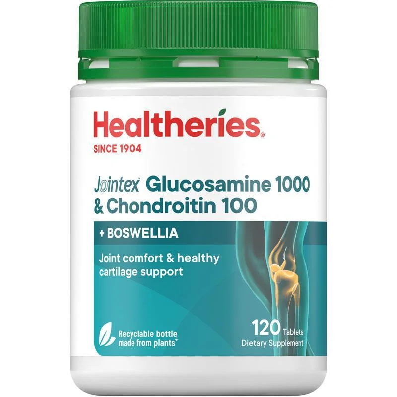 Healtheries Jointex Plus Glucosamine 1000 &amp; Chondroitin 100 120 Tablets 贺寿利维骨力关节+维骨素 120片【保质期2027/11】
