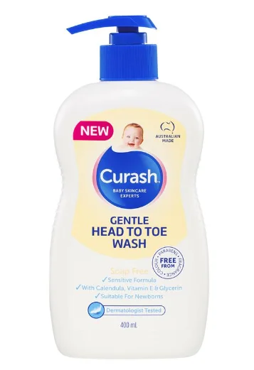 Curash gentle head to toe wash 400ml 婴儿沐浴露 400ml【保质期2026/12】