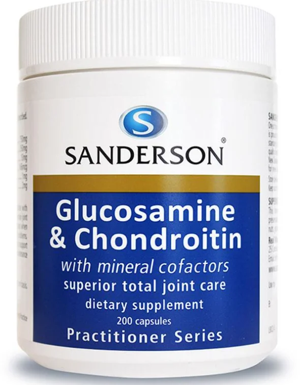 SANDERSON Glucosamine & Chondroitin with Mineral Co-Factors 维骨力 & 软骨素 200粒【保质期2028/12】
