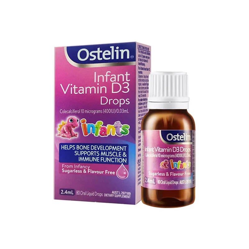 Ostelin婴幼儿维生素D3滴剂2.4ml 【保质期2027/11】