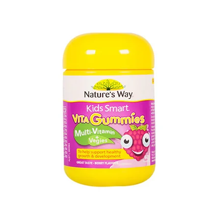 Nature's Way 佳思敏 复合维生素+蔬菜儿童软糖 60粒 【保质期2028/03】