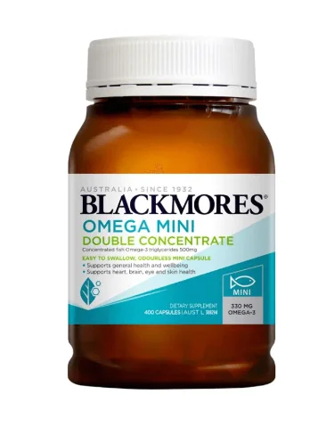 Blackmores omega mini double concentrate 澳佳宝双倍浓缩mini鱼油 400粒【保质期2028/11】