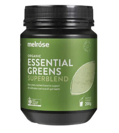 Melrose Organic essential greens 全能绿瘦子膳食纤维粉200g 【保质期2030/02】