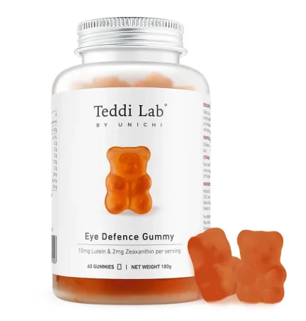 Unichi Gummy Eye Defence Gummy 小熊软糖叶黄素护眼 60粒【保质期2028/08】
