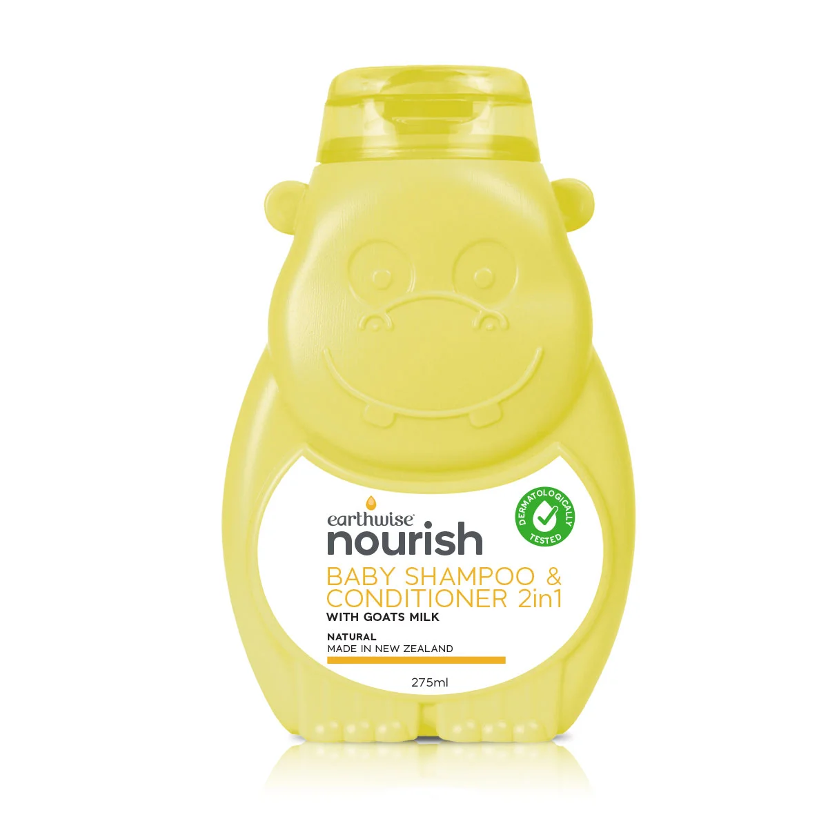 【新包装】 Earthwise 小河马 宝宝婴幼儿羊奶洗发露&amp;护发素二合一 275ml 【保质期2025/08