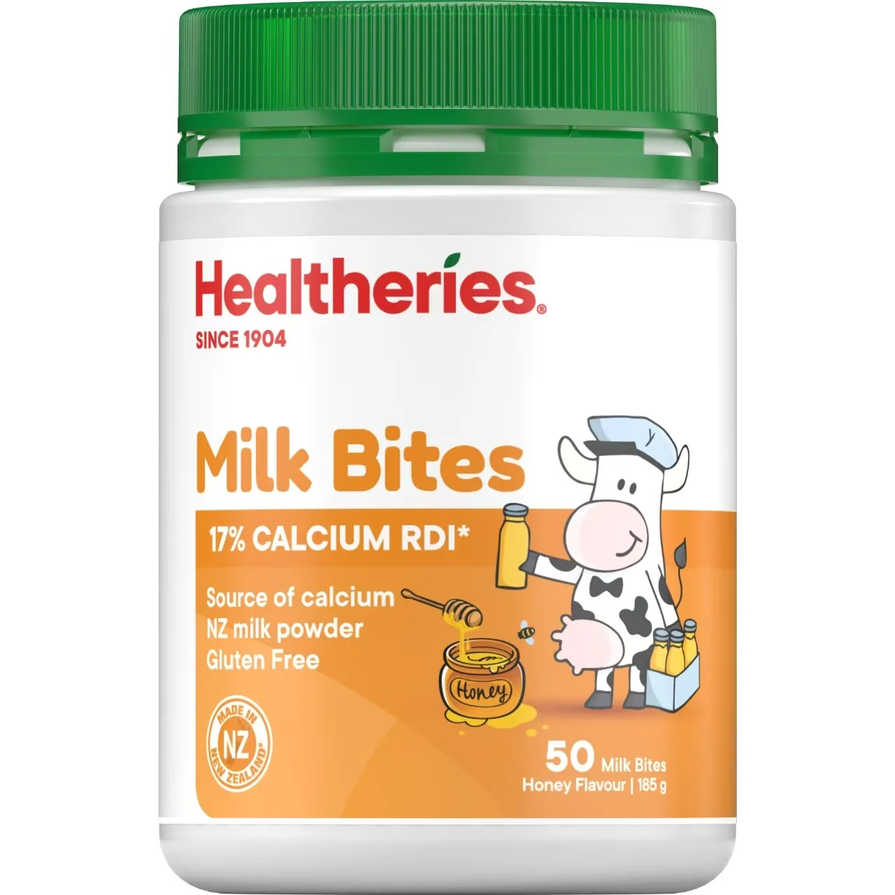Healtheries Milk Bites 贺寿利奶片儿童【蜂蜜味】50片【保质期2028/11】