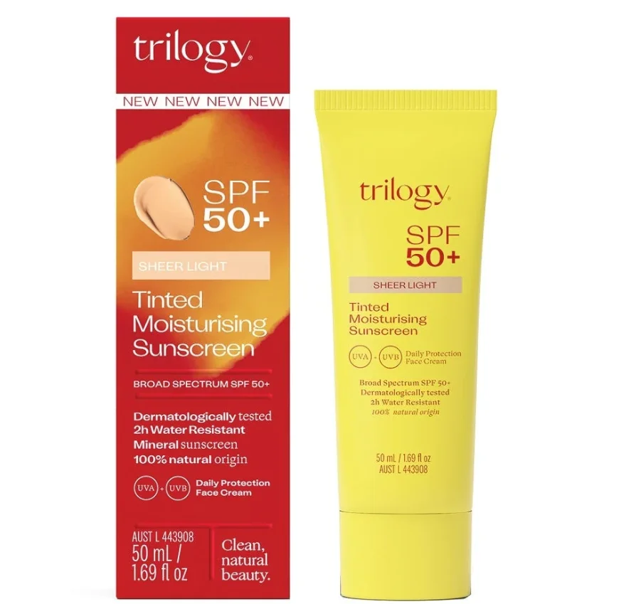 Trilogy SPF50 Sheer Light Sunscreen 趣乐轻盈润色保湿防晒霜 SPF50+ 50ml【保质期2028/09】
