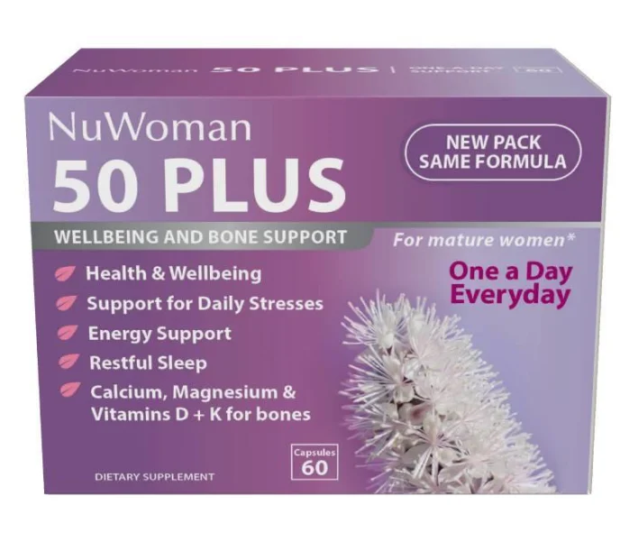 NuWoman 50 PLUS Wellbeing &amp; Bone Support 50+ 更年期及骨骼健康 60粒【保质期2027/12】