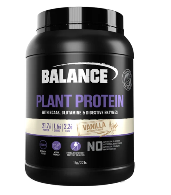 Balance Plant Protein Vanilla 1kg 天然有机植物蛋白粉香草味 BP4126【保质期到2027/10】