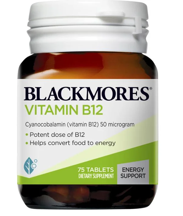 Blackmores Vitamin B12 澳佳宝B12 75片【保质期2028/07】