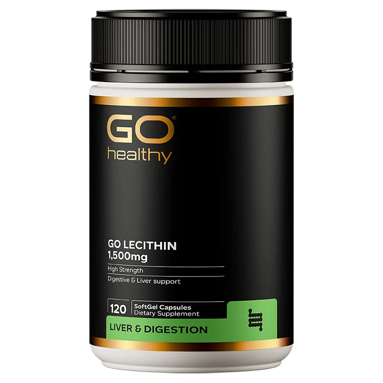 Go Healthy lecithin 1500mg 120c 高之源 高含量卵磷脂1500mg 120粒 心脑血管健康 调节血清 【保质期2029/02】