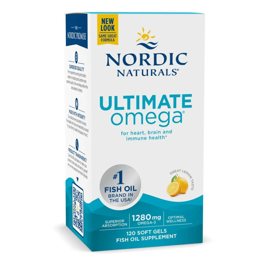 Nordic Naturals挪威小鱼柠檬味青年成人鱼油120粒 【保质期2029/01】