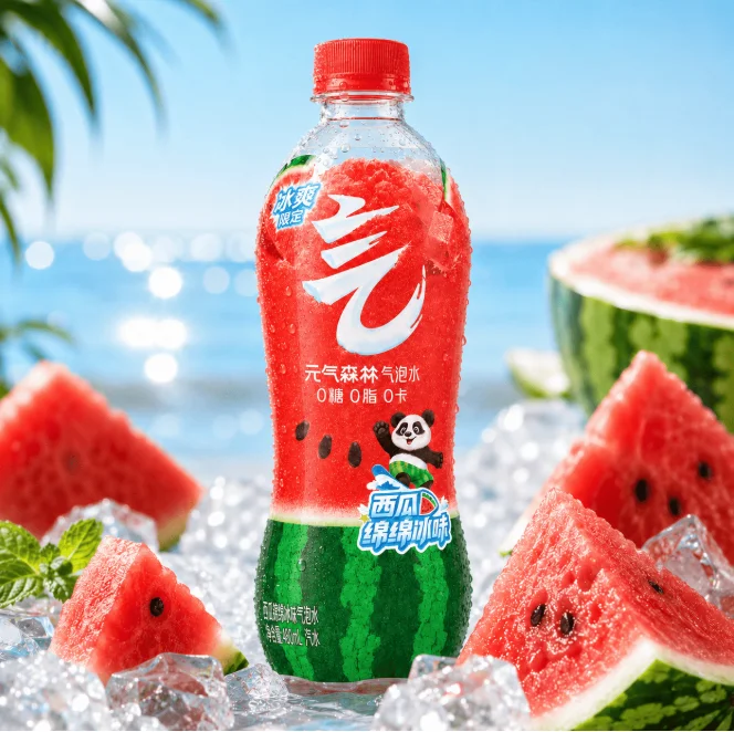 元気森林西瓜绵绵冰味苏打气泡水480ml*15