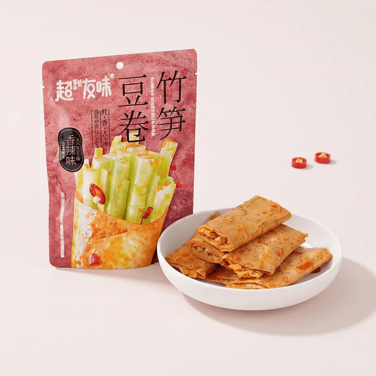 超友味竹笋豆卷香辣味100g