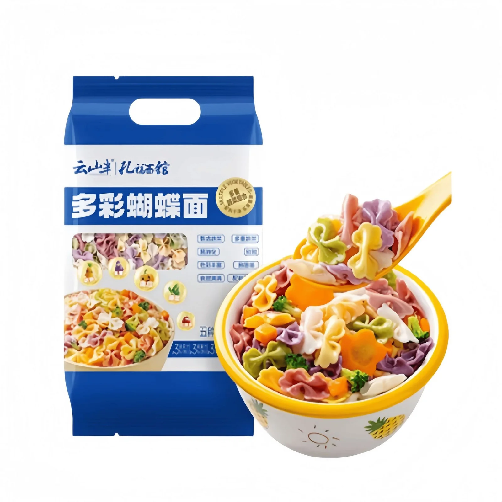 云山半多彩蝴蝶面500g