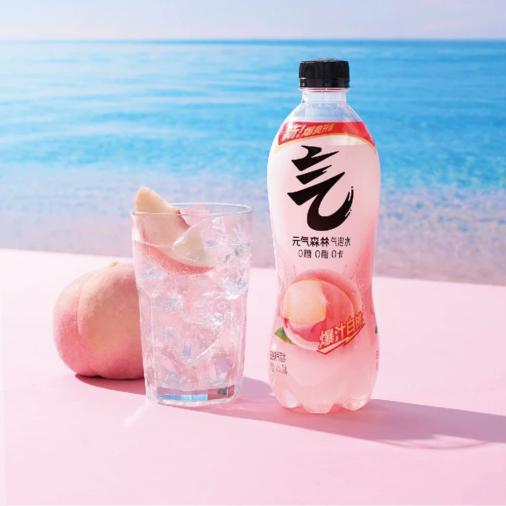 元気森林白桃苏打气泡水480ml