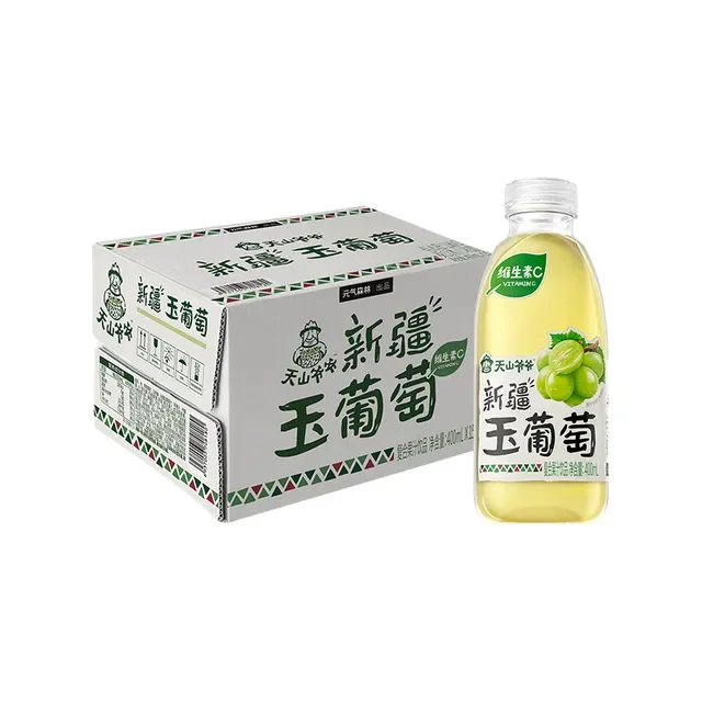 天山爷爷果汁新疆玉葡萄400ml*15