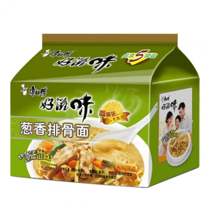 康师傅好滋味葱香排骨味91g*5