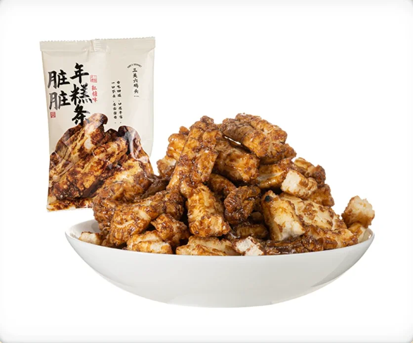三关六码头脏脏年糕条红糖味25g