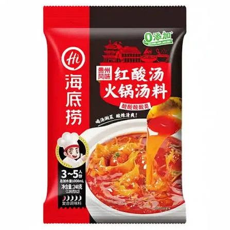 海底捞红酸汤火锅汤料240g