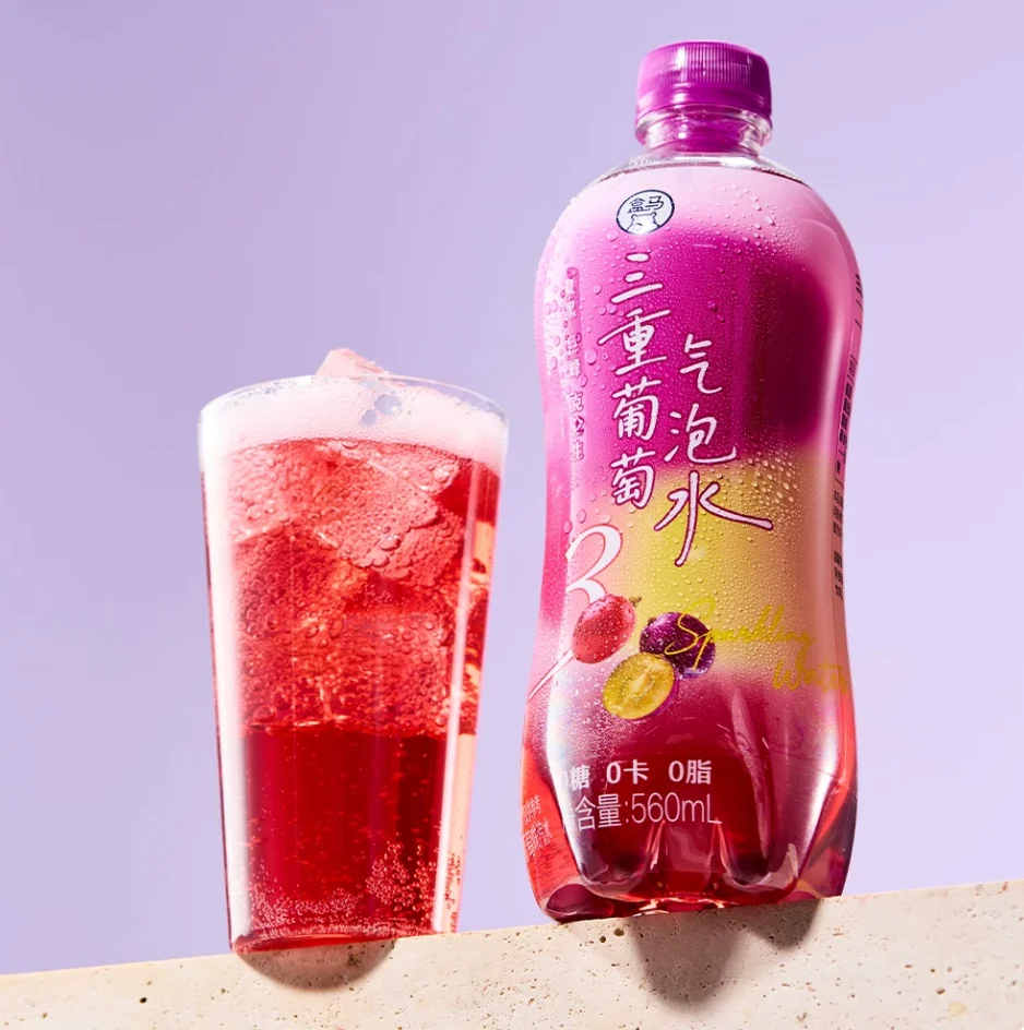 盒马三重葡萄气泡水560ml*15