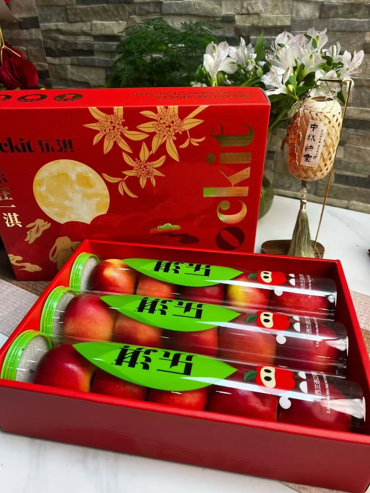 发往中国🇨🇳新西兰大果乐琪苹果500g/箱