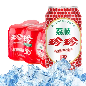 珍珍荔枝味汽水330ml*6